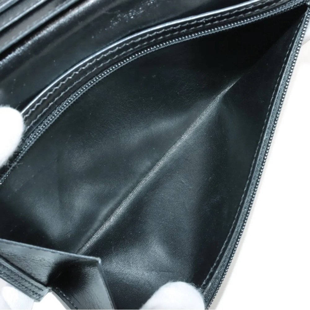 Hermes Bearn Box Calfskin Wallet Black Silver Hardware - Picture 7 of 11